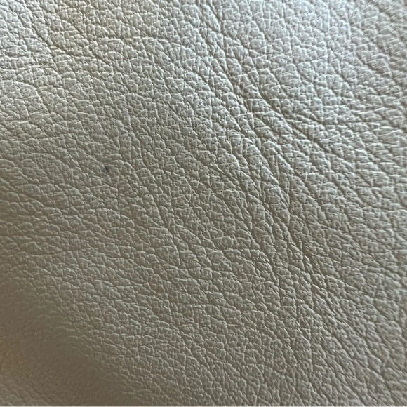 Virginia Bizzi Cream Genuine Leather Motorcycle Jacket 26222 - Picture 9 of 10